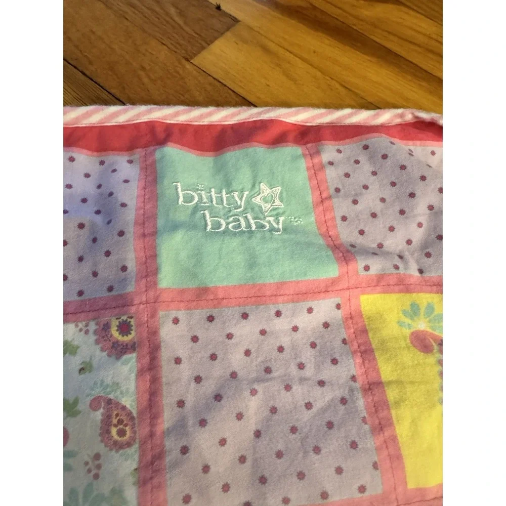 American Girl Bitty Baby Patchwork Paisley Doll Blanket Replacement Polka Dot